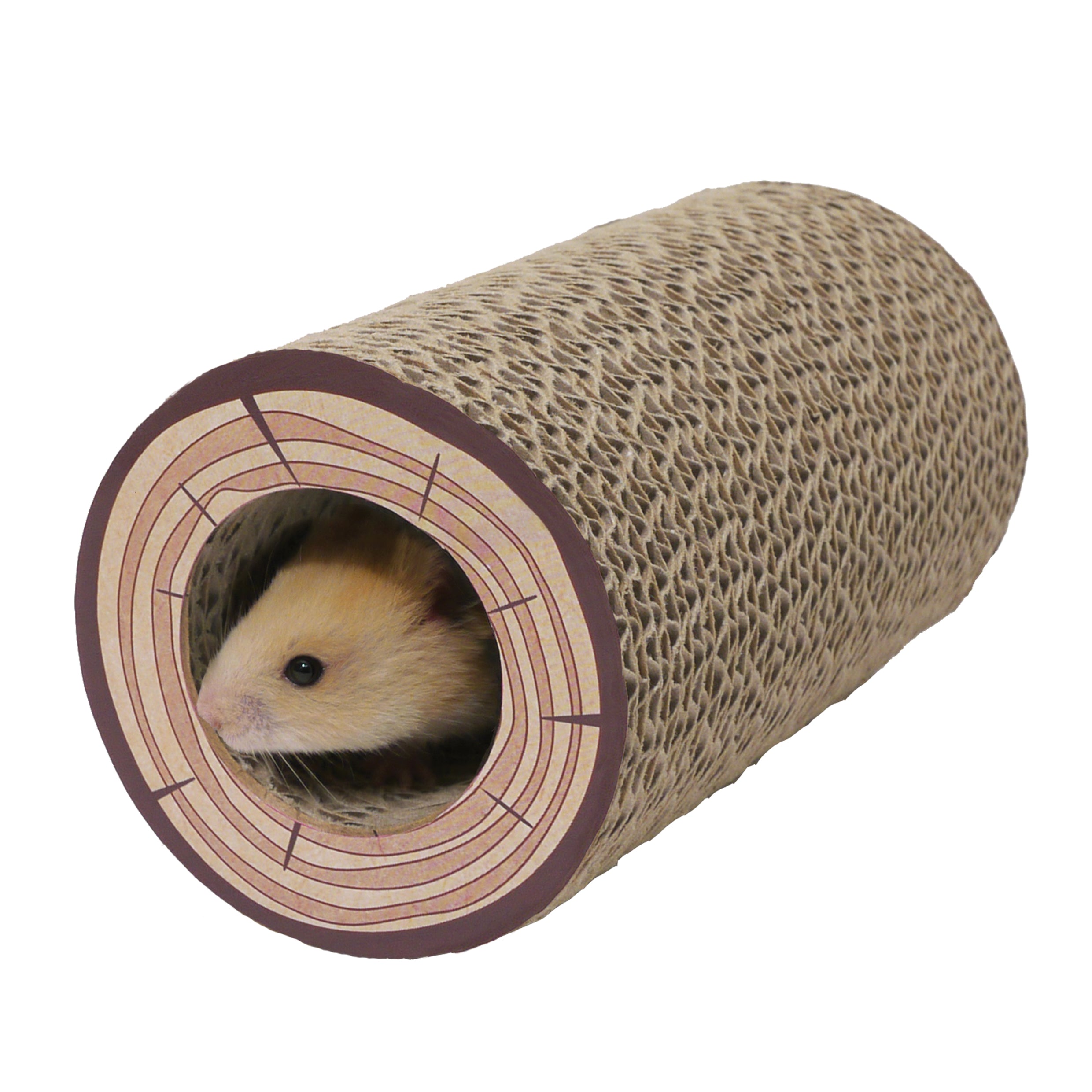 Rosewood Small Animal Activity Toys ShredALog Corrugated Tunnel