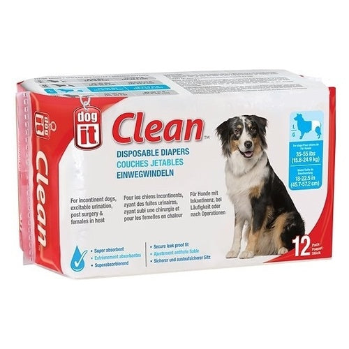 Dogit Clean Disposable Diapers for Dogs PeeKApaw