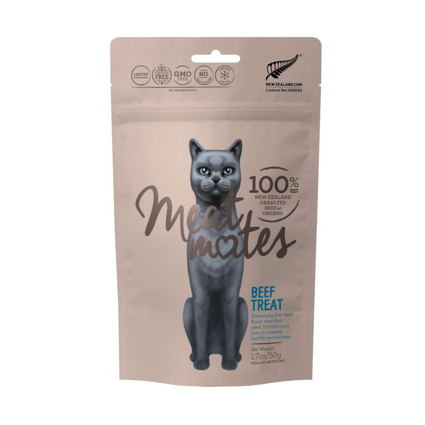 Meat Mates Freeze Dried Cat Treats Beef PeekAPaw