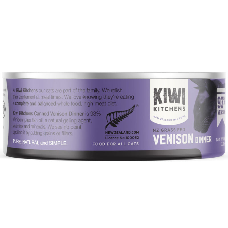 Kiwi Kitchens Canned Cat Food Venison Dinner