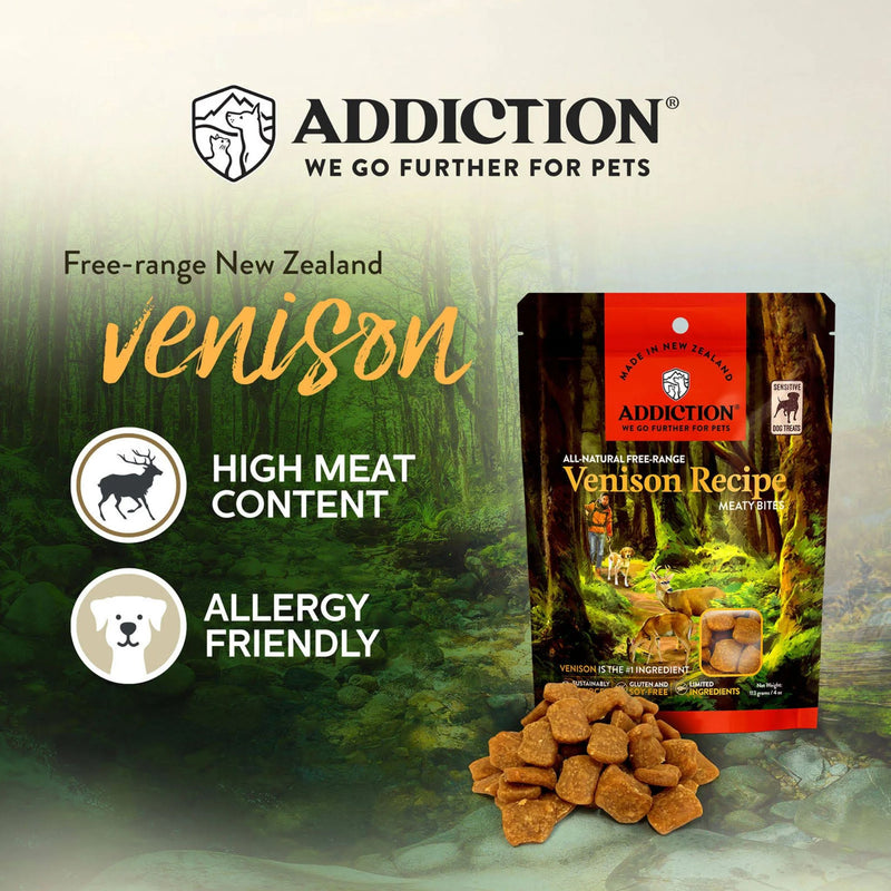 ADDICTION Venison Meaty Bites - Hypoallergenic Dog Treats