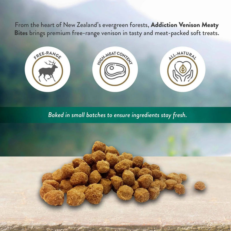 ADDICTION Venison Meaty Bites - Hypoallergenic Dog Treats