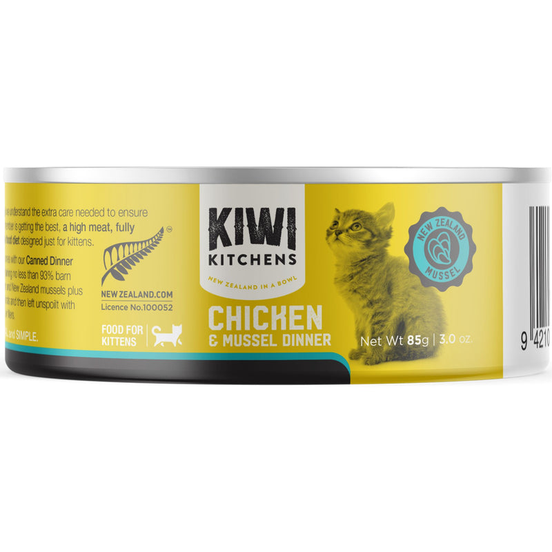 Kiwi Kitchens Canned Kitten Food Chicken & Mussel Dinner