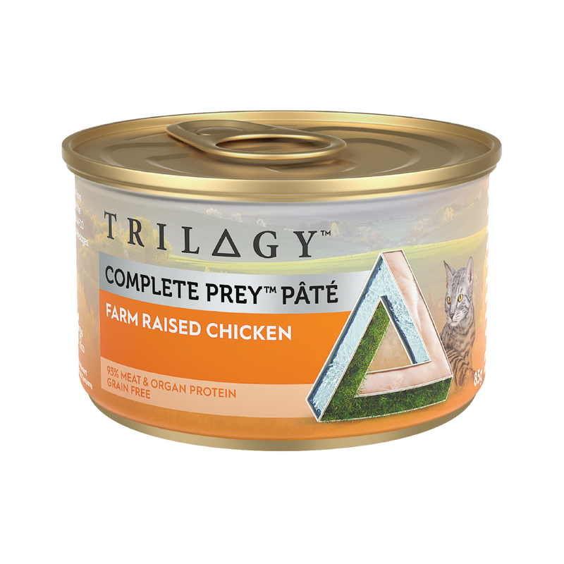 Trilogy Wet Adult Cat Food Complete Prey Pate - Farm Raised Chicken