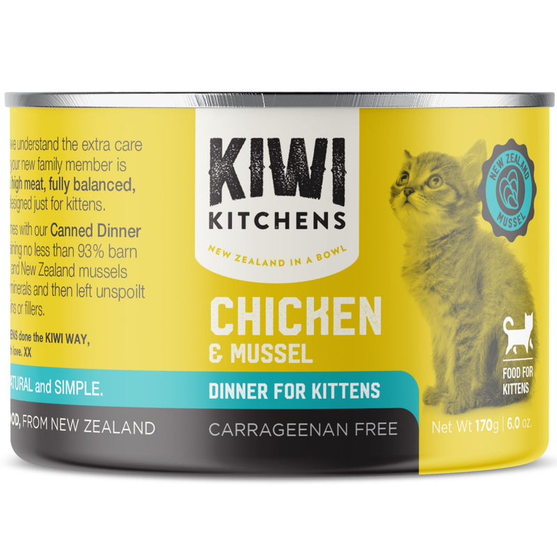 Kiwi Kitchens Canned Kitten Food Chicken & Mussel Dinner