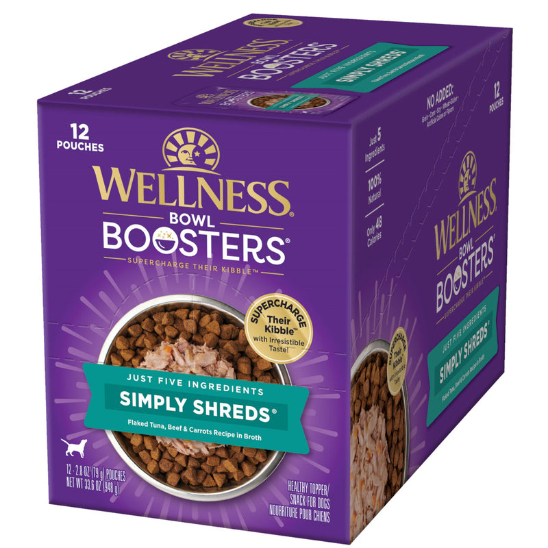 Wellness Core Wet Dog Food Simply Shreds Flaked Tuna, Beef & Carrots