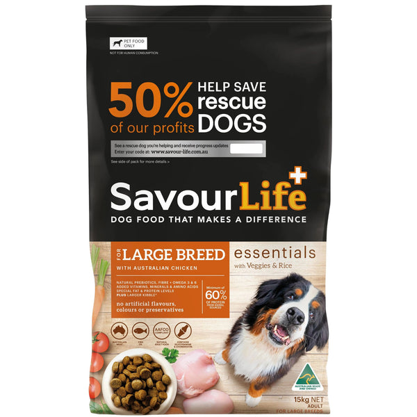 SavourLife Essentials Large Breed Adult with Australian Chicken Dry Dog Food