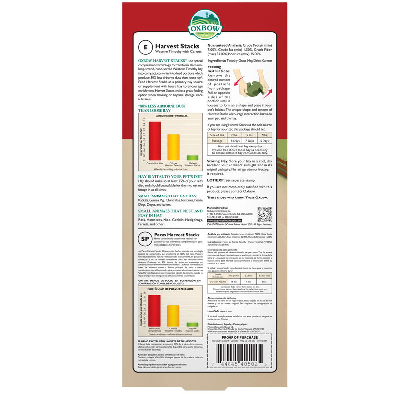 Oxbow Harvest Stacks - Western Timothy & Carrot