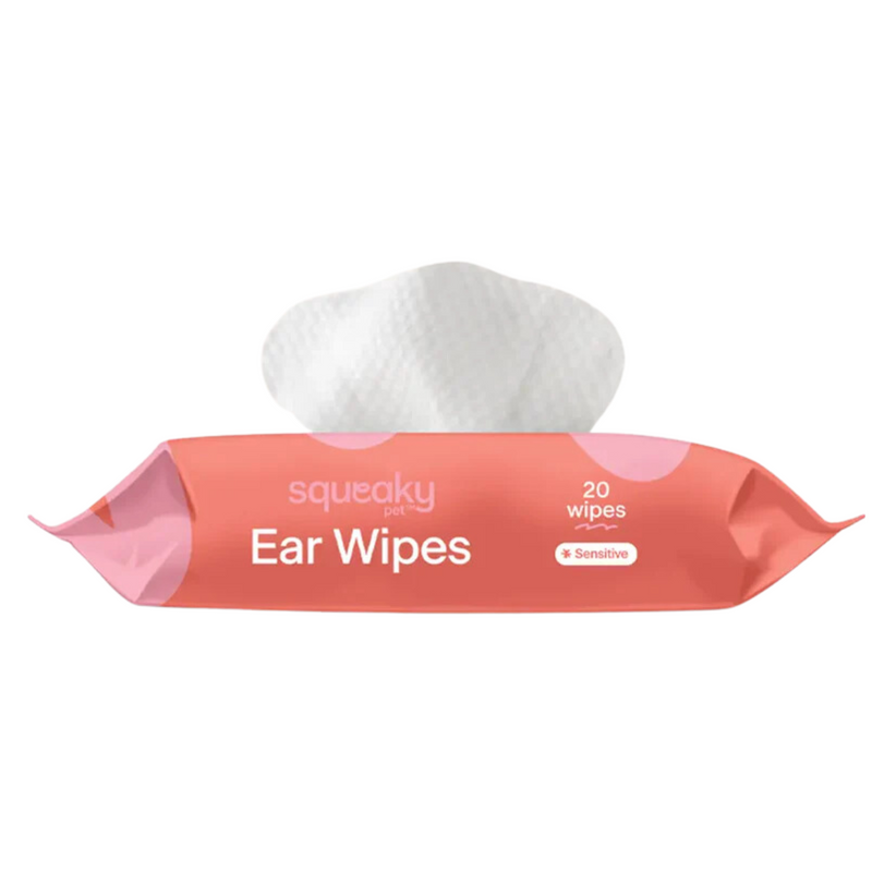 Squeaky Pet Sensitive Probiotic Pet Ear Wipes - Fragrance Free