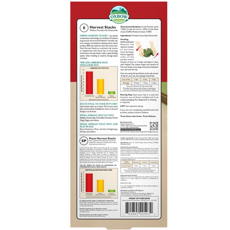 Oxbow Harvest Stacks - Western Timothy & Chamomile