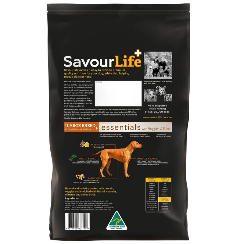 SavourLife Essentials Large Breed Adult with Australian Chicken Dry Dog Food