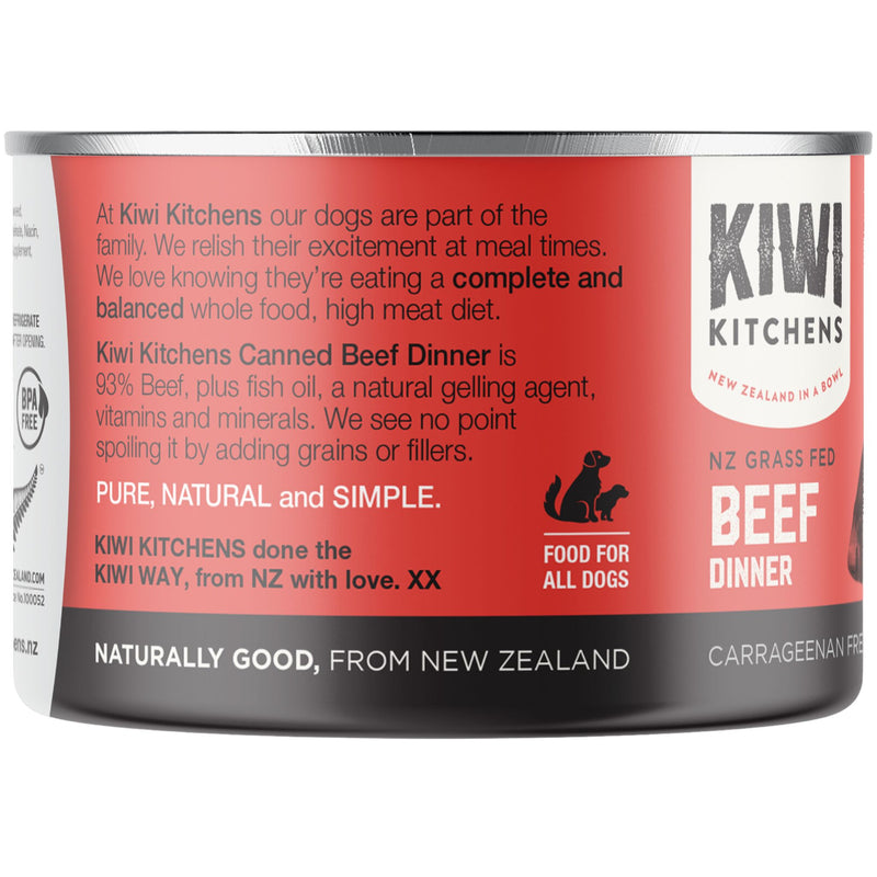 Kiwi Kitchens Canned Dog Food Beef Dinner