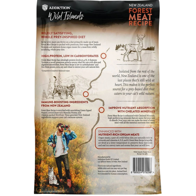 ADDICTION Wild Islands forest Meat Premium Venison Recipe Dry Cat Food