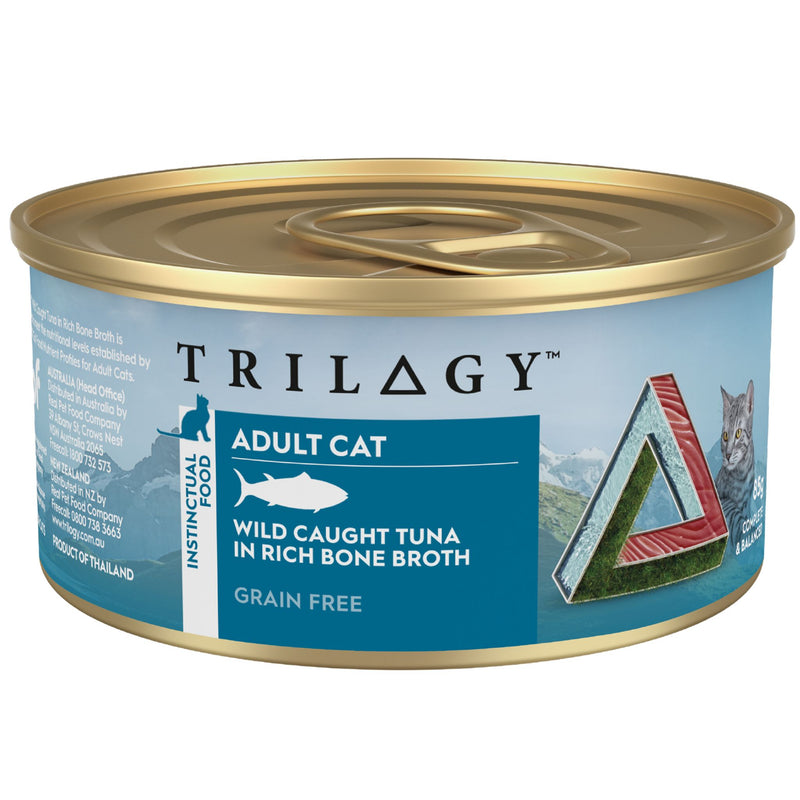 Trilogy Wet Adult Cat Food Wild Caught Tuna in Rich Bone Broth