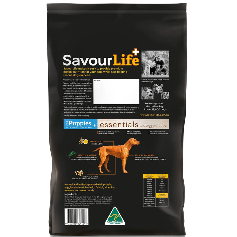 SavourLife Essentials Puppy Australian Chicken Dry Dog Food