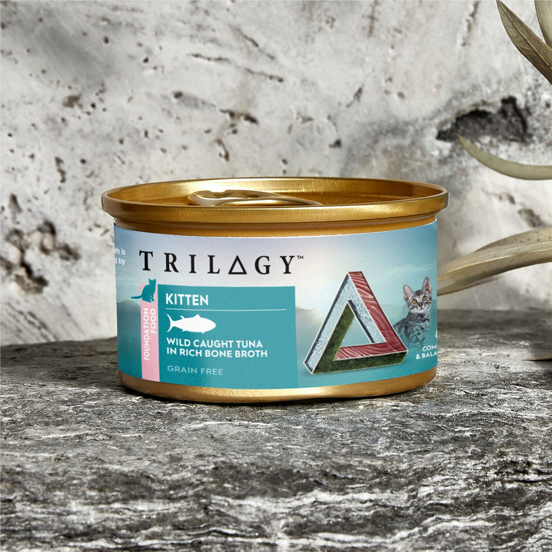 Trilogy Wet Kitten Cat Food Wild Caught Tuna in Rich Bone Broth