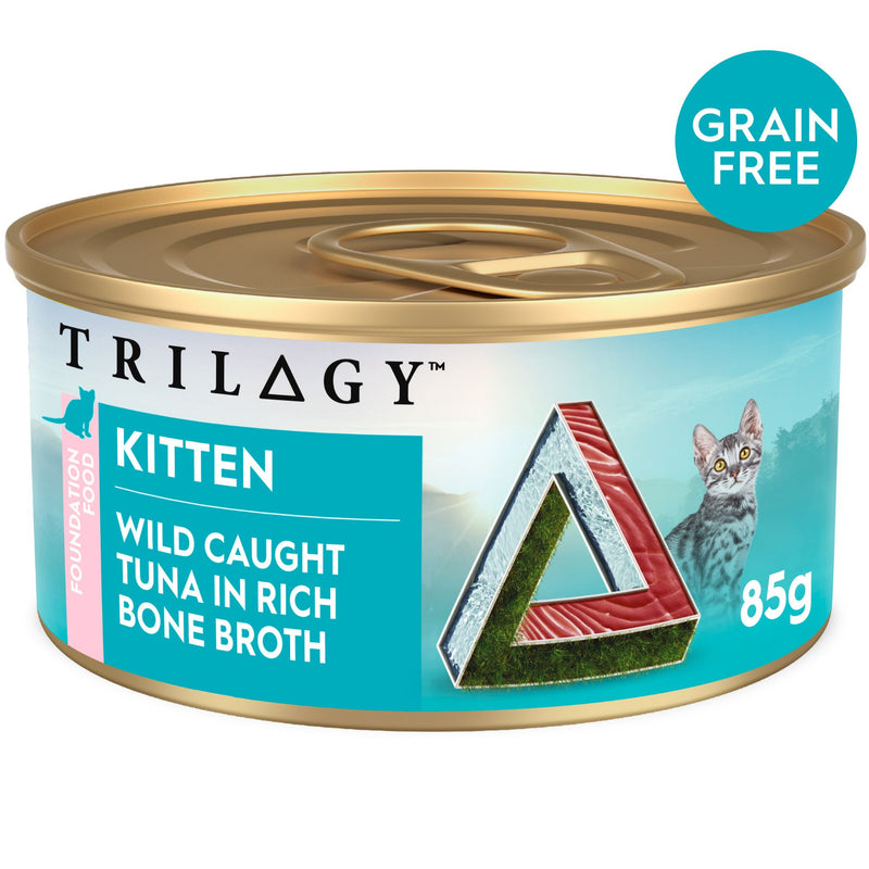 Trilogy Wet Kitten Cat Food Wild Caught Tuna in Rich Bone Broth