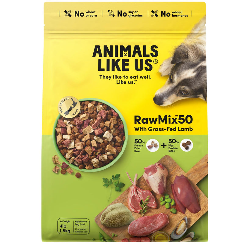 Animals Like Us Dog Food RawMix50 with Grass-Fed Lamb