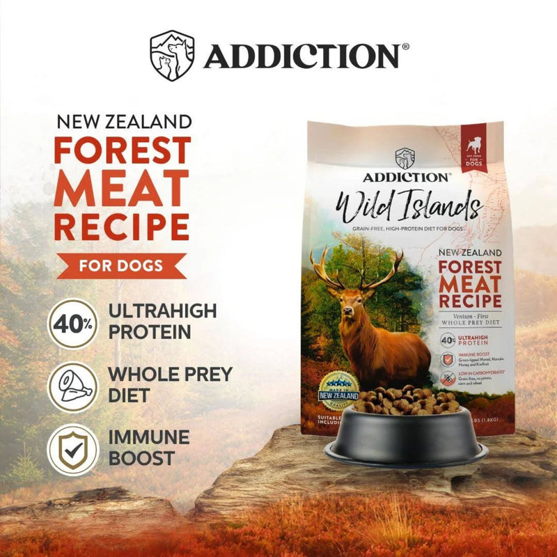 ADDICTION Wild Islands forest Meat Premium Venison Recipe Dry Dog Food