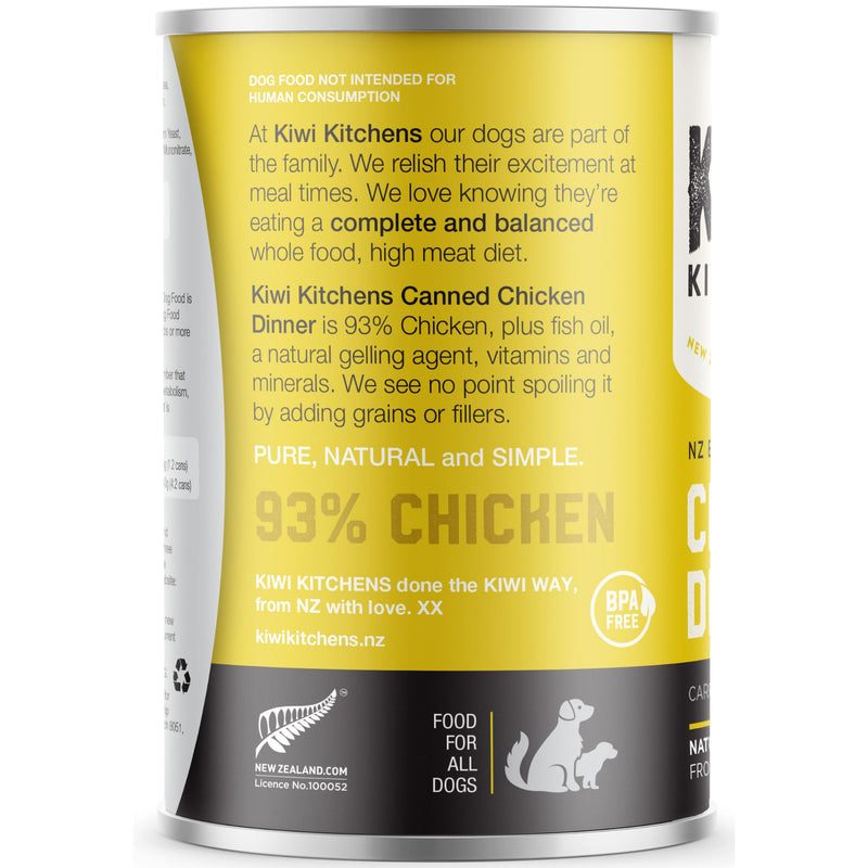 Kiwi Kitchens Canned Dog Food Chicken Dinner