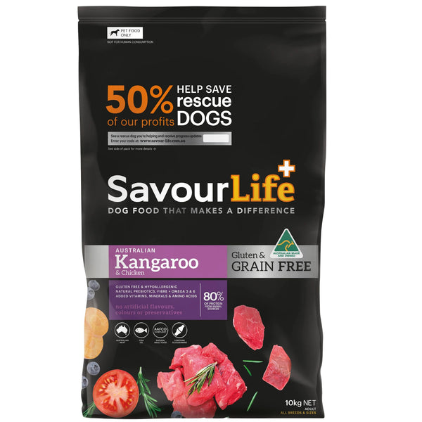 SavourLife Grain Free Australian Kangaroo and Chicken Dry Dog Food