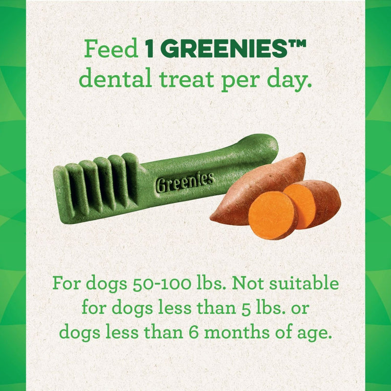 Greenies Sweet Potato Large(22-45kg) Dental Dog Treats