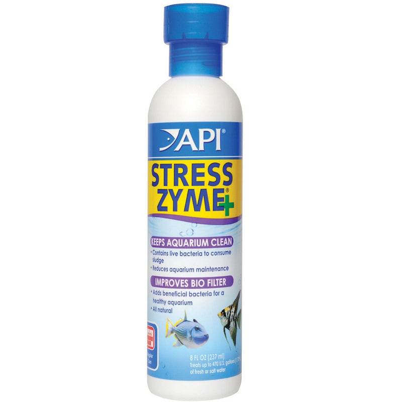 API Stress Zyme Freshwater And Saltwater Aquarium Water Cleaner