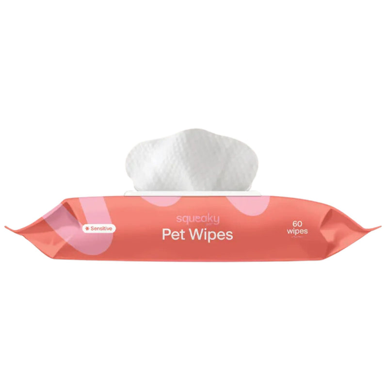 Squeaky Pet Sensitive Probiotic Pet Wipes - Fragrance Free