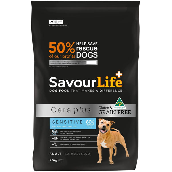 SavourLife Grain Free Care Plus Sensitive Ocean Fish Dry Dog Food