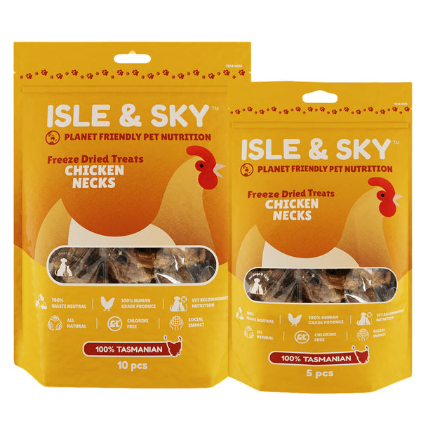 Isle and Sky Freeze Dried Pet Treats Chicken Necks