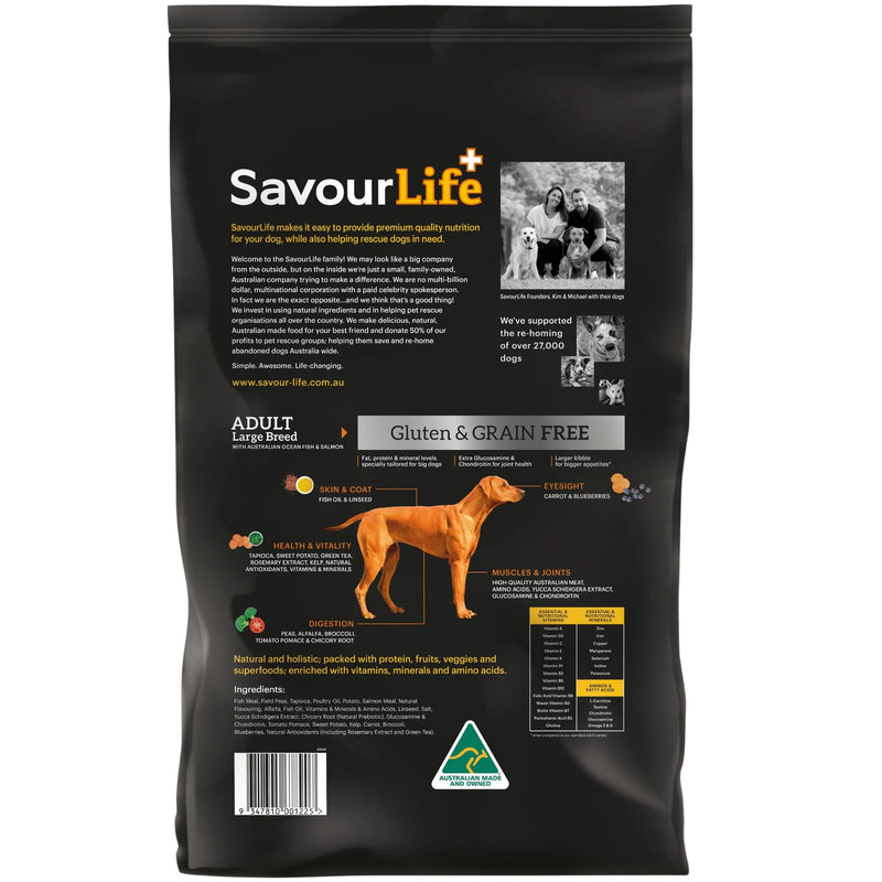 SavourLife Grain Free Large Breed Adult Ocean Fish & Salmon Dry Dog Food