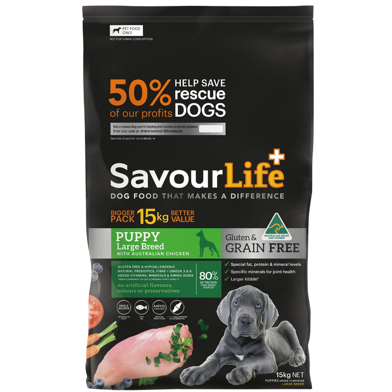 SavourLife Grain Free Large Breed Puppy Australian Chicken Dry Dog Food