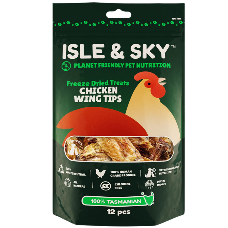 Isle and Sky Freeze Dried Pet Treats Chicken Wing Tips