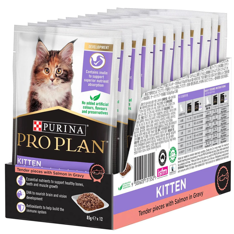 PRO PLAN Kitten Salmon in Gravy Wet Cat Food