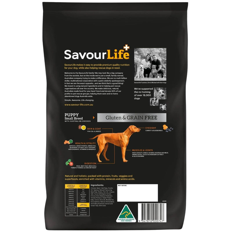 SavourLife Grain Free Small Breed Adult Australian Chicken Dry Dog Food