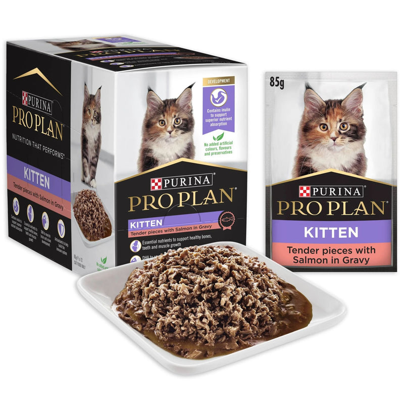 PRO PLAN Kitten Salmon in Gravy Wet Cat Food