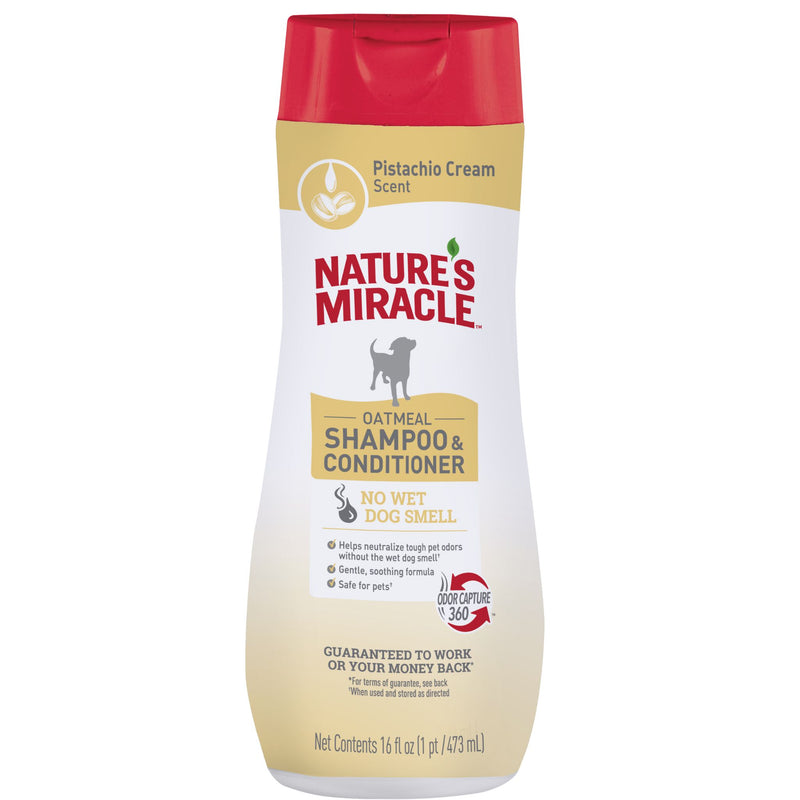 Nature's Miracle Dog Oatmeal Shampoo & Conditioner - 473ml | PeekAPaw Pet Supplies