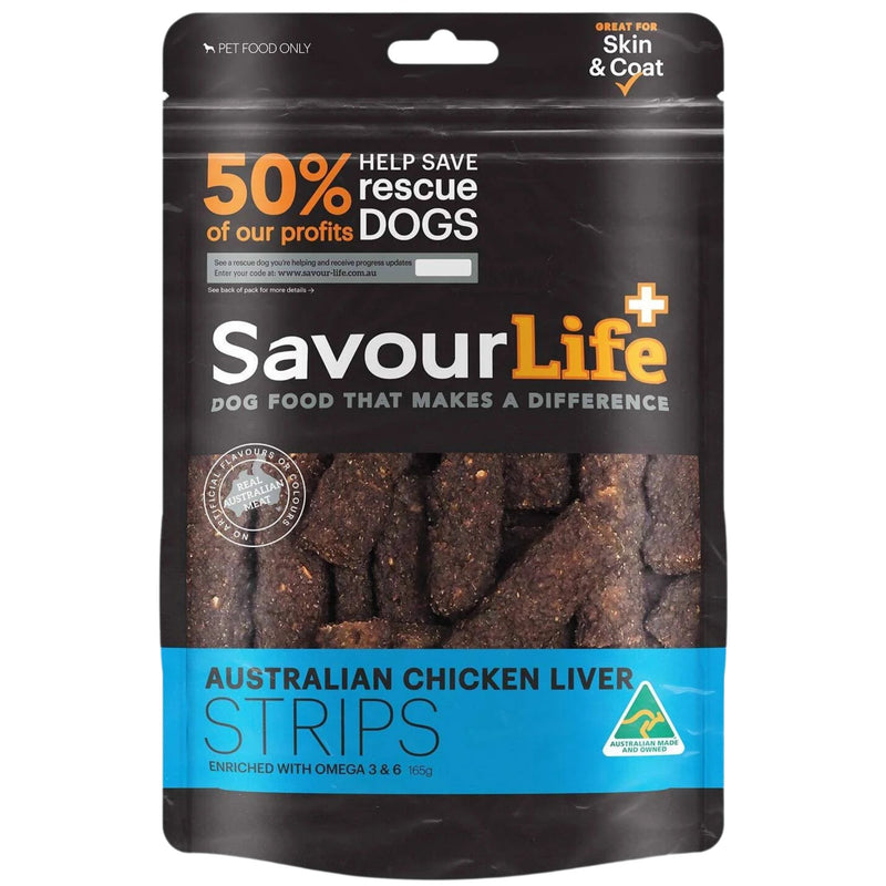 SavourLife Australian Chicken Liver Strips Dog Treats