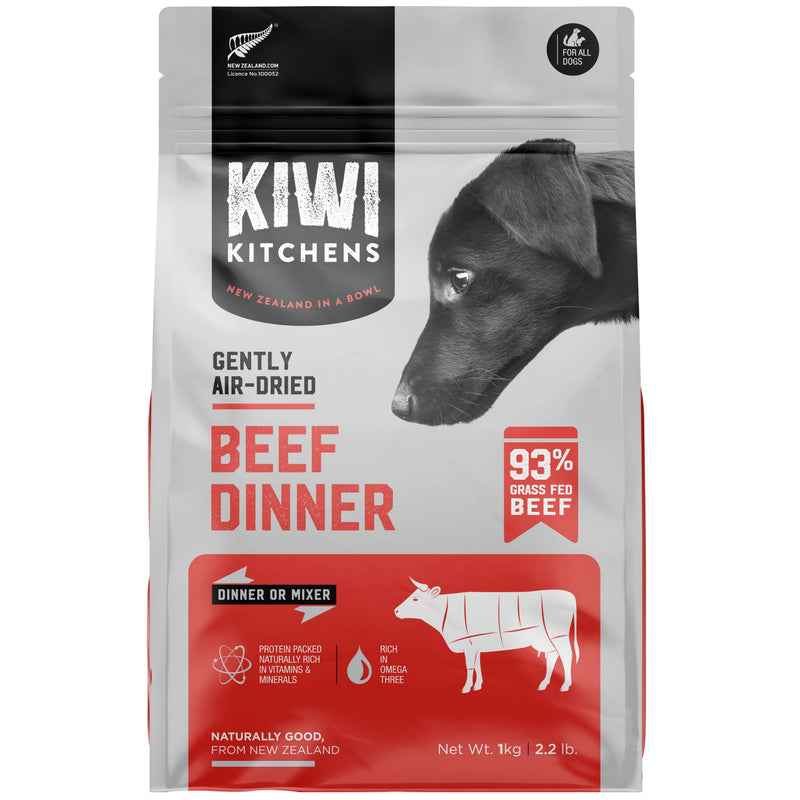 Kiwi Kitchens Air Dried Dog Food Beef Dinner