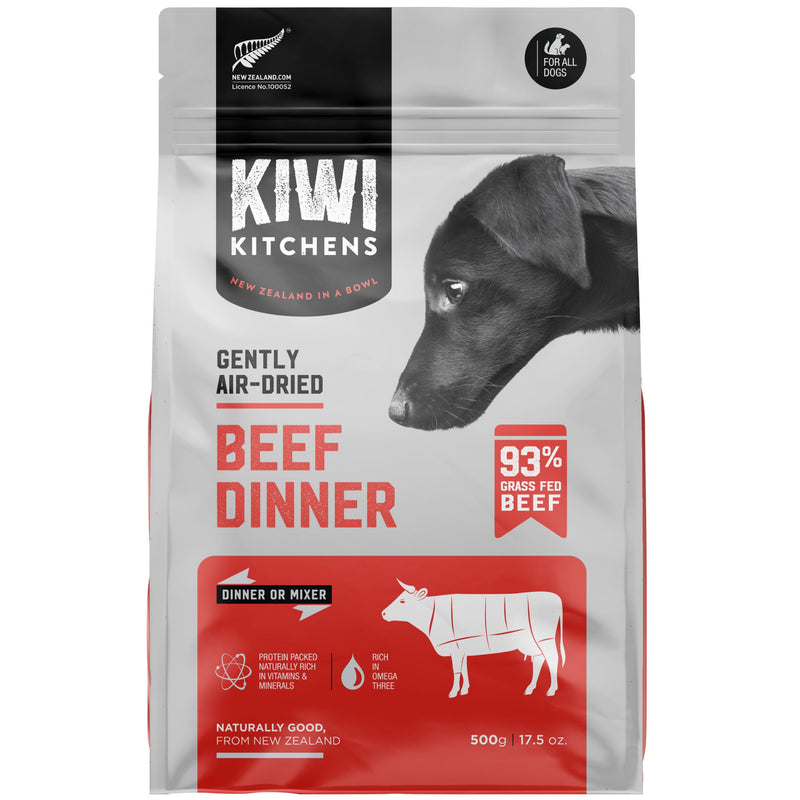 Kiwi Kitchens Air Dried Dog Food Beef Dinner