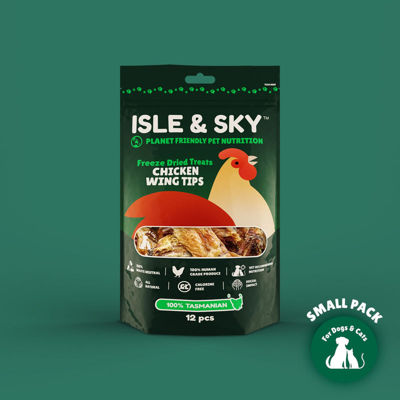 Isle and Sky Freeze Dried Pet Treats Chicken Wing Tips