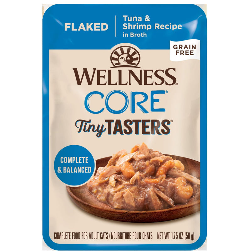 Wellness Core Wet Cat Food Tiny Tasters Flaked Tuna & Shrimp