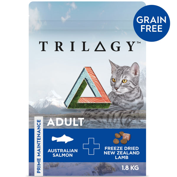 Trilogy Dry Adult Cat Food Australian Salmon + Freeze Dried Lamb