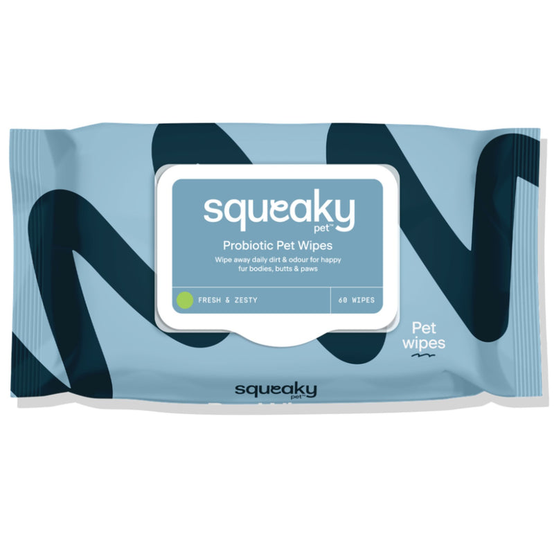 Squeaky Pet Probiotic Pet Wipes - Fresh & Zesty