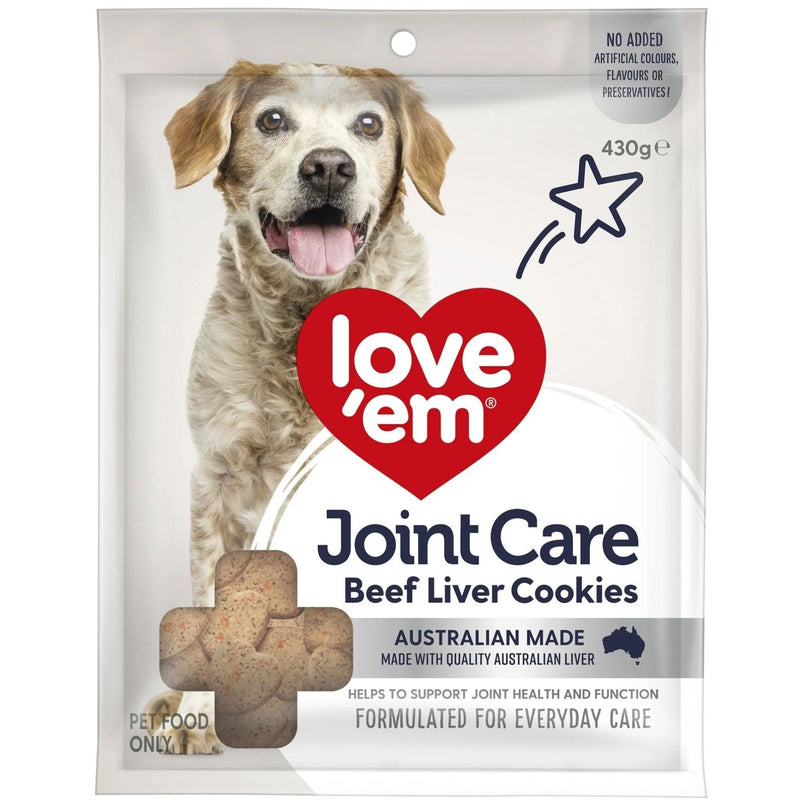 Love'em Beef Liver Joint Care Cookie Dog Treats