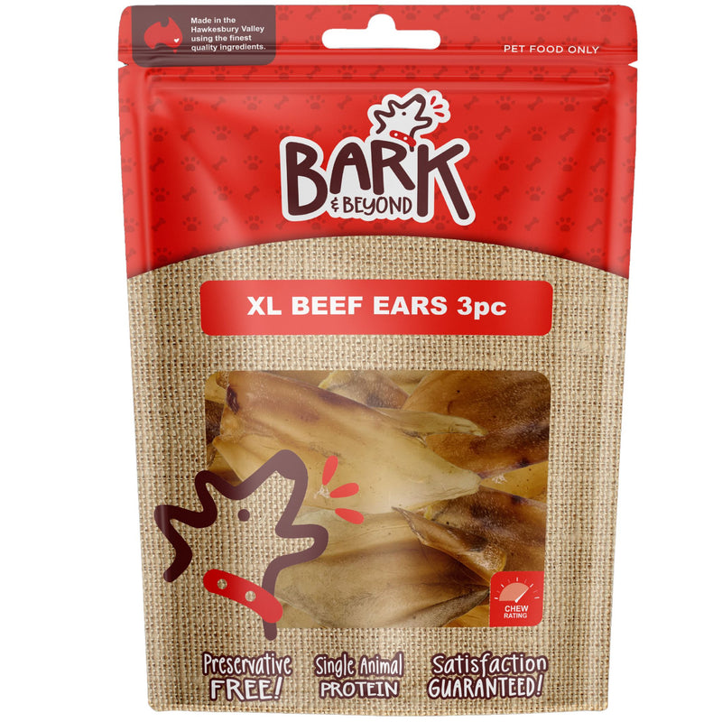 Bark and Beyond Beef Ears Dog Treats