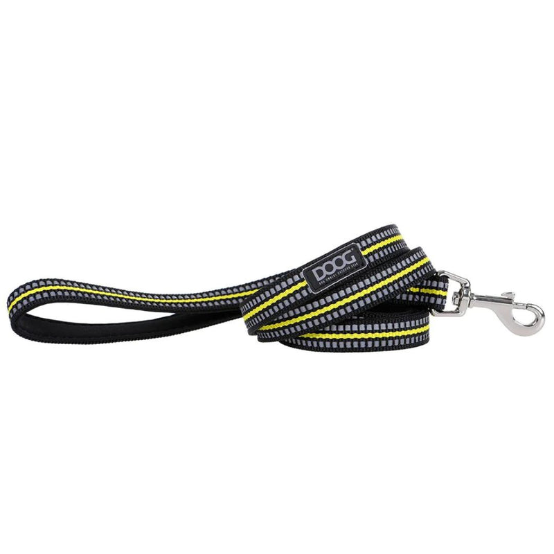 Doog Neoprene Dog Leash - (Neon High Vis) Bolt - Small | PeekAPaw Pet Supplies