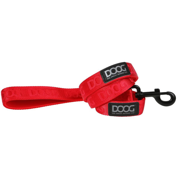Doog Neosport Neoprene Dog Leash - Red - Small | PeekAPaw Pet Supplies