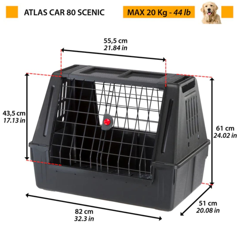 Ferplast Atlas Car Scenic Car Carrier for Dogs - Scenic | PeekAPaw Pet Supplies