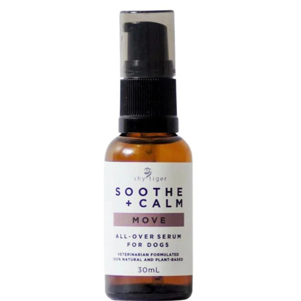 Shy Tiger Soothe + Calm Move for Dogs - 30ml | PeekAPaw Pet Supplies